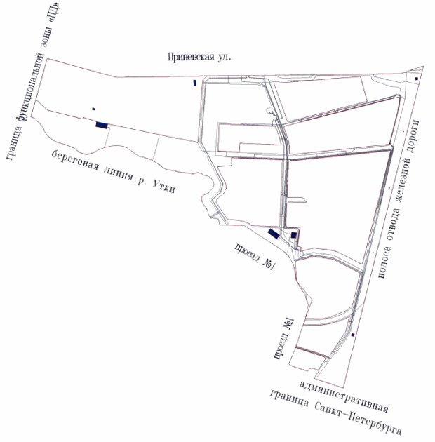 Постановление Правительства Санкт-Петербурга от 26.11.2014 N 1076 "Об утверждении проекта планировки с проектом межевания территории, ограниченной береговой линией р.Утки, границей функциональной зоны "ПД", Приневской ул., полосой отвода железной дороги, административной границей Санкт-Петербурга, проездом N 1, в Невском районе"