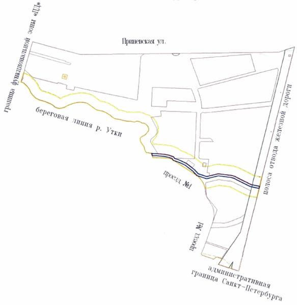 Постановление Правительства Санкт-Петербурга от 26.11.2014 N 1076 "Об утверждении проекта планировки с проектом межевания территории, ограниченной береговой линией р.Утки, границей функциональной зоны "ПД", Приневской ул., полосой отвода железной дороги, административной границей Санкт-Петербурга, проездом N 1, в Невском районе"