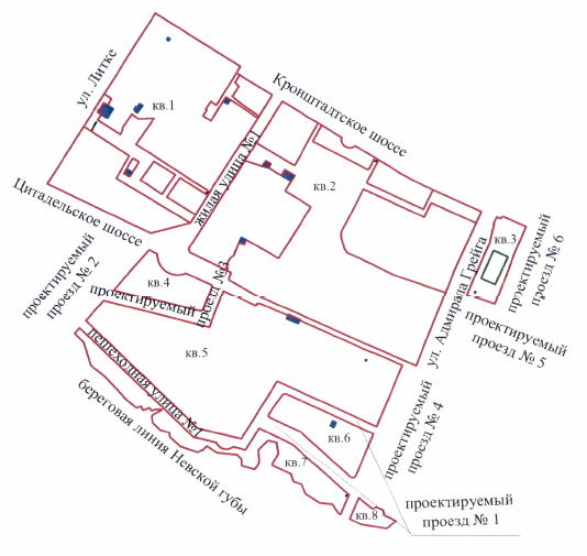 Постановление Правительства Санкт-Петербурга от 16.12.2014 N 1131 "Об утверждении проекта планировки с проектом межевания территории, ограниченной ул.Литке, Цитадельским шоссе, проектируемым проездом N 2, береговой линией Невской губы, проектируемым проездом N 4, ул.Адмирала Грейга, проектируемым проездом N 5, проектируемым проездом N 6, Кронштадтским шоссе в г.Кронштадте, в Кронштадтском районе"