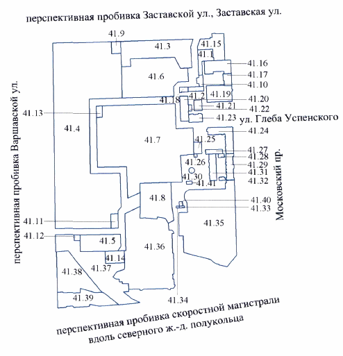 Постановление Правительства Санкт-Петербурга от 18.12.2014 N 1189 "О внесении изменений в постановление Правительства Санкт-Петербурга от 17.07.2007 N 864 в части, касающейся территории кварталов 42, 44 и 45, ограниченной перспективной пробивкой Заставской ул., Заставской ул., Московским пр., перспективной пробивкой скоростной магистрали вдоль северного ж.-д. полукольца, перспективной пробивкой Варшавской ул., в Московском районе, и утверждении проекта межевания территории кварталов 42, 44 и 45, ограниченной перспективной пробивкой Заставской ул., Заставской ул., Московским пр., перспективной пробивкой скоростной магистрали вдоль северного ж.-д. полукольца, перспективной пробивкой Варшавской ул., в Московском районе"