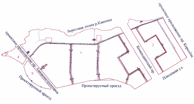 Постановление Правительства Санкт-Петербурга от 22.12.2014 N 1213 "Об утверждении проекта планировки с проектом межевания территории, ограниченной проектным продолжением пр.Королева, Плесецкой ул., проектируемым проездом, береговой линией р.Каменки, в Приморском районе"