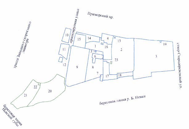 Постановление Правительства Санкт-Петербурга от 22.12.2014 N 1225 "Об утверждении проекта планировки с проектом межевания территории, ограниченной трассой Западного скоростного диаметра, Приморским пр., створом Стародеревенской ул., береговой линией р.Б.Невки, береговой линией Невской губы, в Приморском районе"