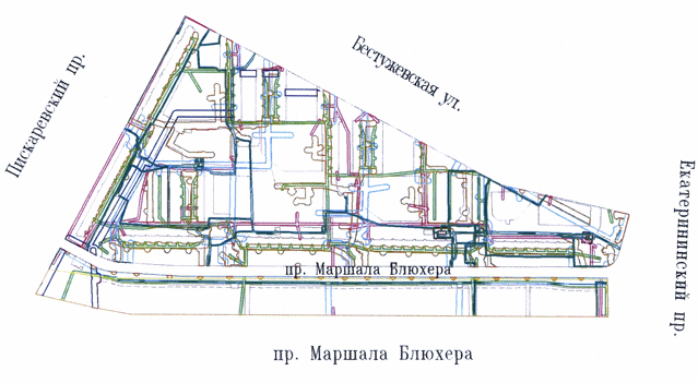 Постановление Правительства Санкт-Петербурга от 24.02.2015 N 216 "Об утверждении проекта планировки с проектом межевания территории, ограниченной Бестужевской ул., Екатерининским пр., пр.Маршала Блюхера, Пискаревским пр., в Красногвардейском районе"