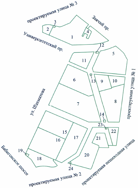 Постановление Правительства Санкт-Петербурга от 25.09.2018 N 758 "Об утверждении проекта планировки с проектом межевания территории, ограниченной Бабигонским шоссе, ул.Шахматова, Университетским пр., проектируемой улицей N 3, Заячим пр., проектируемой улицей N 1, проектируемой пешеходной улицей, проектируемой улицей N 2, в Петродворцовом районе"