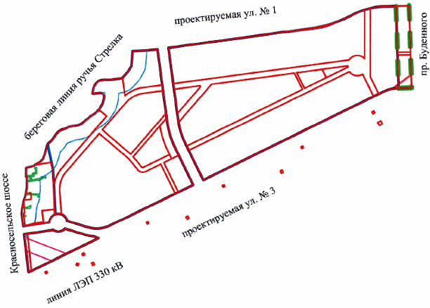 Постановление Правительства Санкт-Петербурга от 29.11.2019 N 833 "Об утверждении проекта планировки с проектом межевания территории, ограниченной Красносельским шоссе, береговой линией ручья Стрелка, проектируемой улицей N 1, пр.Буденного, проектируемой улицей N 3, линией ЛЭП 330 кВ, в Петродворцовом районе"