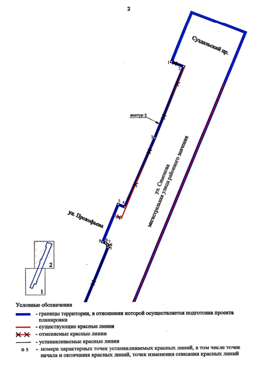 Постановление Правительства Санкт-Петербурга от 30.01.2026 N 32 "Об утверждении проекта планировки с проектом межевания территории для размещения линейного объекта регионального значения "ул. Симонова от ул. Шостаковича до Суздальского пр". Рис. 2