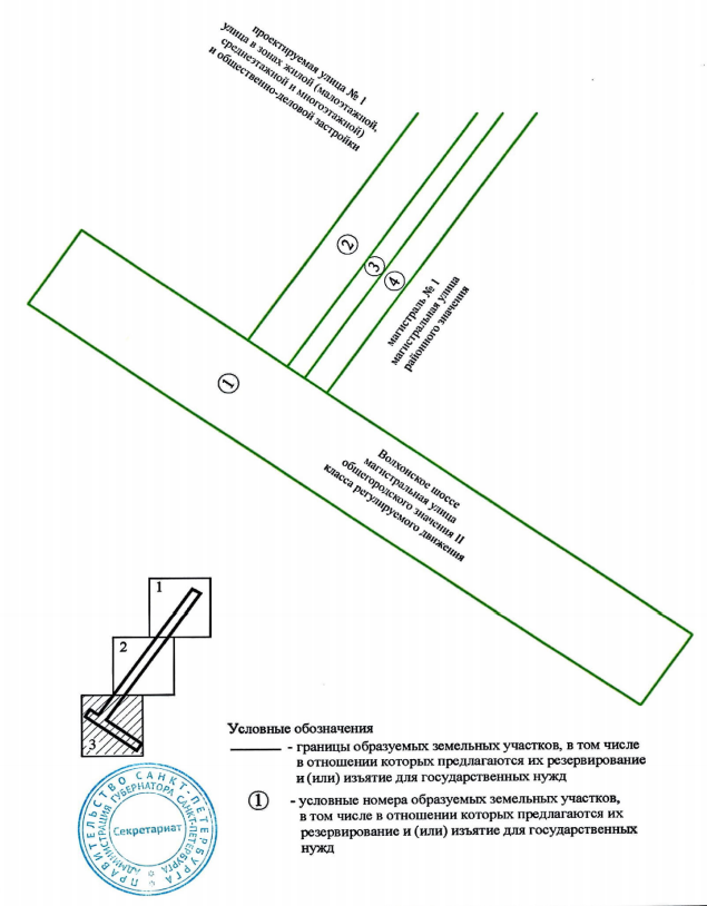 Постановление Правительства Санкт-Петербурга от 18.03.2026 N 153 "Об утверждении проекта планировки с проектом межевания территории для размещения линейного объекта регионального значения "Магистраль N 1 от магистрали N 2 до Волхонского шоссе". Рис. 12