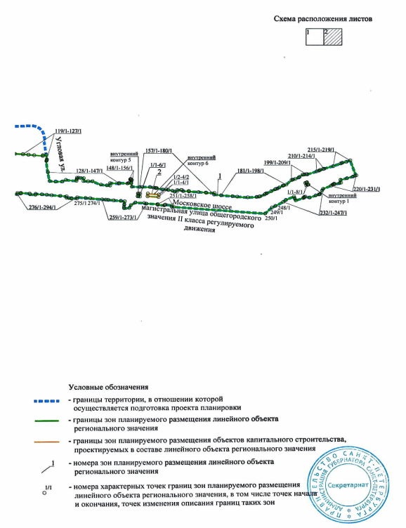 Постановление Правительства Санкт-Петербурга от 18.03.2026 N 157 "Об утверждении проекта планировки с проектом межевания территории для размещения линейного объекта регионального значения "Путепровод в створе Московского шоссе через железнодорожные пути Витебского направления с подходами". Рис. 4