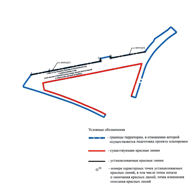Постановление Правительства Санкт-Петербурга от 24.04.2026 N 252 "Об утверждении проекта планировки с проектом межевания территории для размещения линейного объекта регионального значения "Улица от пр. Маршала Блюхера до Кушелевской дор. с подключениями к ним". Рис. 1