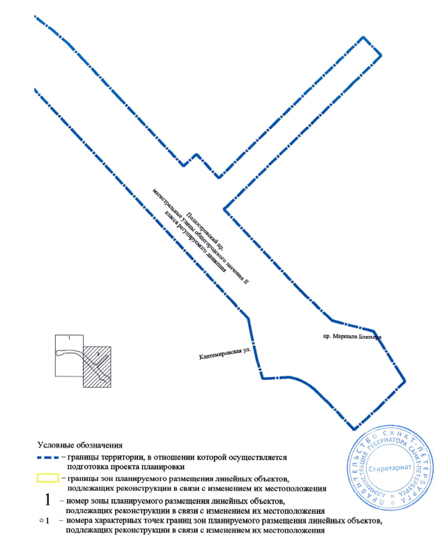 Постановление Правительства Санкт-Петербурга от 21.05.2026 N 347 "Об утверждении проекта планировки с проектом межевания территории для размещения линейного объекта регионального значения "Полюстровский пр. от пр. Маршала Блюхера до ул. Харченко с подключениями к ним". Рис. 6